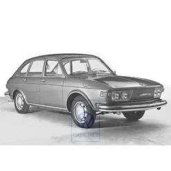 415 853 687 B : - side window - Schriftzug VW 412