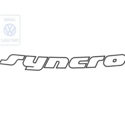 701 853 679 6BX : emblème - emblem - Schriftzug Syncro