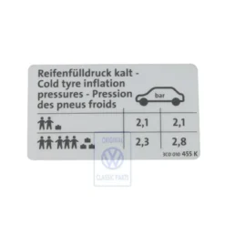 3C0 010 455 K : - Kennschild