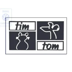 7D0 854 433 B 3Q1 : emblème - emblem - Folienschriftzug Tim und Tom