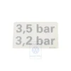 7D0 010 208 R : sticker - Kennschild